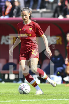 2022-04-03 - Beata Kollmats of AS Roma Women during the 19th day of the Serie A Championship between A.S. Roma Women and Hellas Verona Women at the stadio Tre Fontane on 2th of April, 2022 in Rome, Italy. - AS ROMA VS HELLAS VERONA WOMEN - ITALIAN SERIE A WOMEN - SOCCER