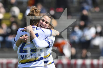 2022-04-03 - Giorgia Arrigoni of Hellas Verona Women during the 19th day of the Serie A Championship between A.S. Roma Women and Hellas Verona Women at the stadio Tre Fontane on 2th of April, 2022 in Rome, Italy. - AS ROMA VS HELLAS VERONA WOMEN - ITALIAN SERIE A WOMEN - SOCCER