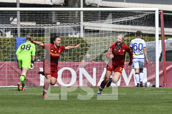 2022-04-03 - Valeria Pirone of AS Roma Women during the 19th day of the Serie A Championship between A.S. Roma Women and Hellas Verona Women at the stadio Tre Fontane on 2th of April, 2022 in Rome, Italy. - AS ROMA VS HELLAS VERONA WOMEN - ITALIAN SERIE A WOMEN - SOCCER