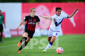 2022-08-28 - Sara Thrige Andersen of AC Milan in action  during AC Milan - ACF Fiorentina , 1st turn of Serie A Femminile Tim 2022/23 in Centro P. Vismara - Puma House of Football, Milan, Lombardy, Italy, 28/08/22 - AC MILAN VS ACF FIORENTINA - ITALIAN SERIE A WOMEN - SOCCER