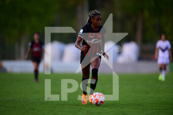 2022-08-28 - Lindsey Thomas of AC Milan in action  during AC Milan - ACF Fiorentina , 1st turn of Serie A Femminile Tim 2022/23 in Centro P. Vismara - Puma House of Football, Milan, Lombardy, Italy, 28/08/22 - AC MILAN VS ACF FIORENTINA - ITALIAN SERIE A WOMEN - SOCCER