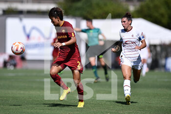 2022-09-10 - Moeka Minami of AS Roma during the Serie A Women match between AS Roma and AC Milan at Stadio Tre Fontane on September 10, 2022 in Rome, Italy. - AS ROMA VS AC MILAN - ITALIAN SERIE A WOMEN - SOCCER