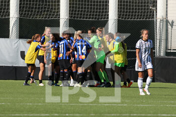 2022-09-11 - Inter FC Women celebrates the goal of 3-3 - JUVENTUS FC VS INTER - FC INTERNAZIONALE - ITALIAN SERIE A WOMEN - SOCCER