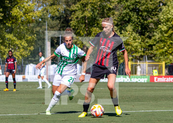 2022-09-18 - Dubcova Kamila(Milan) and Tomaselli Martina(Sassuolo) - AC MILAN VS US SASSUOLO - ITALIAN SERIE A WOMEN - SOCCER