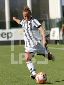 2022-09-16 - Valentina Cernoia (Juventus Women) kicks the ball and scores the goal of 1-0 - JUVENTUS FC VS AS ROMA - ITALIAN SERIE A WOMEN - SOCCER