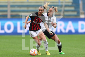 2022-09-24 - Nora Heroum (Parma Calcio) and Kosovare Asslani (AC Milan) - PARMA CALCIO VS AC MILAN - ITALIAN SERIE A WOMEN - SOCCER