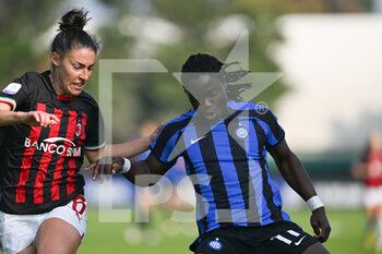 2022-10-15 - Fusetti Laura of Ac Milan and Grimshaw Christy Fc Inter of during the Italian Serie A tootball match between Inter FC Internazionale and AC MIlan on 15 of October 2022 at Stadio Breda in Sesto San Giovanni, Italy Credit: Tiziano Ballabio - INTER - FC INTERNAZIONALE VS AC MILAN - ITALIAN SERIE A WOMEN - SOCCER