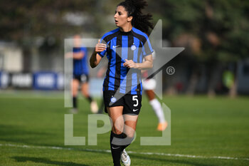 2022-10-15 - Karchouni Ghoutia of Fc Inter during the Italian Serie A tootball match between Inter FC Internazionale and AC MIlan on 15 of October 2022 at Stadio Breda in Sesto San Giovanni, Italy Credit: Tiziano Ballabio - INTER - FC INTERNAZIONALE VS AC MILAN - ITALIAN SERIE A WOMEN - SOCCER