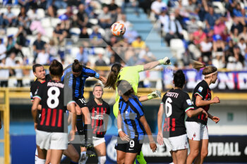 2022-10-15 - Chawinga Tabitha of Fc Inter celebrating after a goal during the Italian Serie A tootball match between Inter FC Internazionale and AC MIlan on 15 of October 2022 at Stadio Breda in Sesto San Giovanni, Italy Credit: Tiziano Ballabio - INTER - FC INTERNAZIONALE VS AC MILAN - ITALIAN SERIE A WOMEN - SOCCER