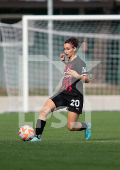 2022-10-22 - Angelica Soffia of Milan Femminile during the Italian Women’s Serie A, football match between Ac Milan Femminile and  Juventus Women, on 22 October 2022 at Albinoleffe Stadium, Zanica, Italy.  Photo Nderim Kaceli - AC MILAN VS JUVENTUS FC - ITALIAN SERIE A WOMEN - SOCCER
