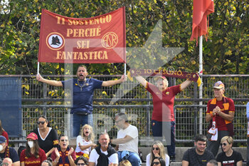 2022-10-23 - A.S. Roma Fans during the 7th day of the Serie A Championship between A.S. Roma Women and F.C. Como Women at the stadio Tre Fontane on 23th of September, 2022 in Rome, Italy. - AS ROMA VS COMO WOMEN - ITALIAN SERIE A WOMEN - SOCCER