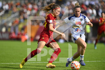 2022-10-23 - Benedetta Glionna of AS Roma Women during the 7th day of the Serie A Championship between A.S. Roma Women and F.C. Como Women at the stadio Tre Fontane on 23th of September, 2022 in Rome, Italy. - AS ROMA VS COMO WOMEN - ITALIAN SERIE A WOMEN - SOCCER