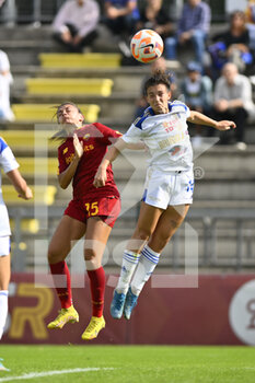 2022-10-23 - Annamaria Serturini of AS Roma Women and Alma HILAJ  of F.C. Como Women during the 7th day of the Serie A Championship between A.S. Roma Women and F.C. Como Women at the stadio Tre Fontane on 23th of September, 2022 in Rome, Italy. - AS ROMA VS COMO WOMEN - ITALIAN SERIE A WOMEN - SOCCER