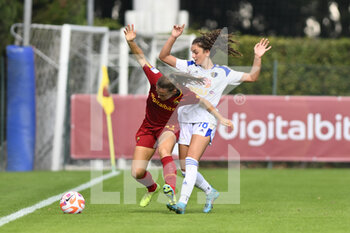 2022-10-23 - Alma HILAJ  of F.C. Como Women during the 7th day of the Serie A Championship between A.S. Roma Women and F.C. Como Women at the stadio Tre Fontane on 23th of September, 2022 in Rome, Italy. - AS ROMA VS COMO WOMEN - ITALIAN SERIE A WOMEN - SOCCER