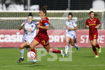 2022-10-23 - Alison RIGAGLIA of F.C. Como Women during the 7th day of the Serie A Championship between A.S. Roma Women and F.C. Como Women at the stadio Tre Fontane on 23th of September, 2022 in Rome, Italy. - AS ROMA VS COMO WOMEN - ITALIAN SERIE A WOMEN - SOCCER
