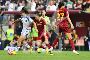 2022-10-23 - Chiara BECCARI  of F.C. Como Women during the 7th day of the Serie A Championship between A.S. Roma Women and F.C. Como Women at the stadio Tre Fontane on 23th of September, 2022 in Rome, Italy. - AS ROMA VS COMO WOMEN - ITALIAN SERIE A WOMEN - SOCCER