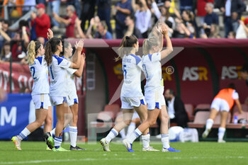 2022-10-23 - F.C. Como Team during the 7th day of the Serie A Championship between A.S. Roma Women and F.C. Como Women at the stadio Tre Fontane on 23th of September, 2022 in Rome, Italy. - AS ROMA VS COMO WOMEN - ITALIAN SERIE A WOMEN - SOCCER