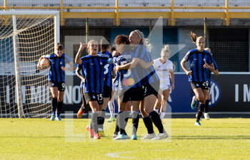 2022-10-29 - Inter Elisa Polli Goal Celebration - INTER - FC INTERNAZIONALE VS AS ROMA - ITALIAN SERIE A WOMEN - SOCCER