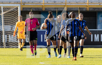 2022-10-29 - Inter Elisa Polli Goal Celebration - INTER - FC INTERNAZIONALE VS AS ROMA - ITALIAN SERIE A WOMEN - SOCCER