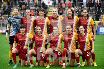 2022-11-26 - AS Roma team during the Italian Football Championship League A Women 2022/2023 match between AS Roma Women vs Pomigliano Calcio at the Tre Fontane stadium on 26 November 2022. - AS ROMA VS POMIGLIANO CALCIO - ITALIAN SERIE A WOMEN - SOCCER