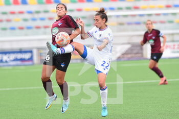 2022-12-03 - Iris Madeleine Rabot  Pomigliano Calcio  and Elisabetta Oliviero UC Sampdoria competes for the ball with  during the Women’s Serie A match between Pomigliano Calcio   v UC Sampdoria  at Stadio Comunale Palma Campania - POMIGLIANO CALCIO VS UC SAMPDORIA - ITALIAN SERIE A WOMEN - SOCCER