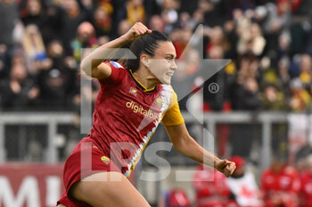 2022-12-11 - Annamaria Serturini of AS Roma Women during the 12th day of the Serie A Championship between A.S. Roma Women and Juventus F.C. Women at the Stadio Tre Fontane on 11th of December, 2022 in Rome, Italy. - AS ROMA VS JUVENTUS FC - ITALIAN SERIE A WOMEN - SOCCER