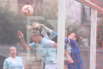 2022-12-10 - Anja Sonstevold FC Inter competes for the ball with Sara Cetinja Pomigliano Calcio  during the Women’s Serie A match between Pomigliano Calcio   v FC Inter  at Stadio Comunale Palma Campania - POMIGLIANO CALCIO VS INTER - FC INTERNAZIONALE - ITALIAN SERIE A WOMEN - SOCCER
