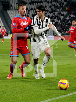 2022-01-06 - Alvaro Morata (Juventus FC) vs Amir Rrhamani (Napoli) - JUVENTUS FC VS SSC NAPOLI - ITALIAN SERIE A - SOCCER