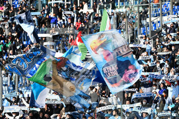 2022-01-06 - Lazio supporters during the Italian Football Championship League A 2021/2022 match between SS Lazio vs Empoli FC at the Olimpic Stadium in Rome on 06 January 2021. - SS LAZIO VS EMPOLI FC - ITALIAN SERIE A - SOCCER