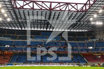 2022-01-06 - View of the Stadium during the Serie A 2021/22 football match between AC Milan and AS Roma at Giuseppe Meazza Stadium, Milan, Italy on January 06, 2022 - AC MILAN VS AS ROMA - ITALIAN SERIE A - SOCCER