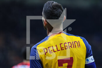 2022-01-06 - Lorenzo Pellegrini of AS Roma during the Serie A 2021/22 football match between AC Milan and AS Roma at Giuseppe Meazza Stadium, Milan, Italy on January 06, 2022 - AC MILAN VS AS ROMA - ITALIAN SERIE A - SOCCER