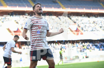 2022-01-06 - Alessandro Deiola (Cagliari) celebrates after scoring a goal - UC SAMPDORIA VS CAGLIARI CALCIO - ITALIAN SERIE A - SOCCER
