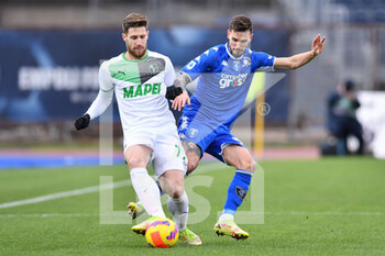 2022-01-09 - Petar Stojanovic (Empoli) and Giorgos Kyriakopoulos (Sassuolo) - EMPOLI FC VS US SASSUOLO - ITALIAN SERIE A - SOCCER