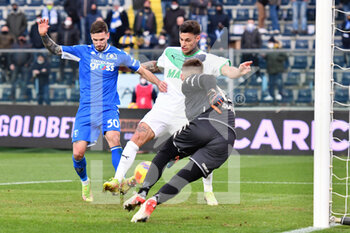 2022-01-09 - Gianluca Scamacca (Sassuolo) scores a goal - EMPOLI FC VS US SASSUOLO - ITALIAN SERIE A - SOCCER