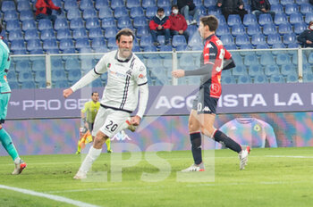 2022-01-09 - BASTONI SIMONE (Spezia) - celebrates after scoring a goal - GENOA CFC VS SPEZIA CALCIO - ITALIAN SERIE A - SOCCER