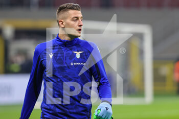 2022-01-09 - Sergej Milinkovic-Savic of SS Lazio looks on during the Serie A 2021/22 football match between FC Internazionale and SS Lazio at Giuseppe Meazza Stadium, Milan, Italy on January 09, 2022 - INTER - FC INTERNAZIONALE VS SS LAZIO - ITALIAN SERIE A - SOCCER