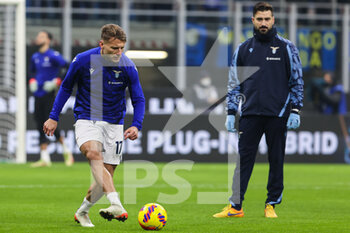 2022-01-09 - Ciro Immobile of SS Lazio warms up during the Serie A 2021/22 football match between FC Internazionale and SS Lazio at Giuseppe Meazza Stadium, Milan, Italy on January 09, 2022 - INTER - FC INTERNAZIONALE VS SS LAZIO - ITALIAN SERIE A - SOCCER