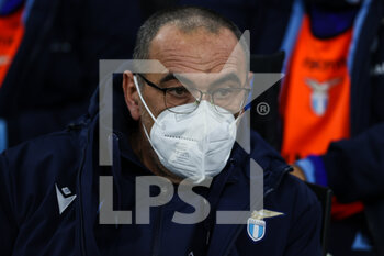2022-01-09 - Maurizio Sarri Head Coach of SS Lazio in the bench during the Serie A 2021/22 football match between FC Internazionale and SS Lazio at Giuseppe Meazza Stadium, Milan, Italy on January 09, 2022 - INTER - FC INTERNAZIONALE VS SS LAZIO - ITALIAN SERIE A - SOCCER