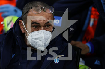 2022-01-09 - Maurizio Sarri Head Coach of SS Lazio in the bench during the Serie A 2021/22 football match between FC Internazionale and SS Lazio at Giuseppe Meazza Stadium, Milan, Italy on January 09, 2022 - INTER - FC INTERNAZIONALE VS SS LAZIO - ITALIAN SERIE A - SOCCER