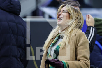 2022-01-09 - Diletta Leotta of DAZN Italia smiling during the Serie A 2021/22 football match between FC Internazionale and SS Lazio at Giuseppe Meazza Stadium, Milan, Italy on January 09, 2022 - INTER - FC INTERNAZIONALE VS SS LAZIO - ITALIAN SERIE A - SOCCER