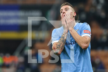2022-01-09 - Sergej Milinkovic-Savic of SS Lazio reacts during the Serie A 2021/22 football match between FC Internazionale and SS Lazio at Giuseppe Meazza Stadium, Milan, Italy on January 09, 2022 - INTER - FC INTERNAZIONALE VS SS LAZIO - ITALIAN SERIE A - SOCCER