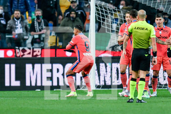 2022-01-09 - Atalanta' s Luis Muriel celebrates after scoring a goal  0-2 - UDINESE CALCIO VS ATALANTA BC - ITALIAN SERIE A - SOCCER