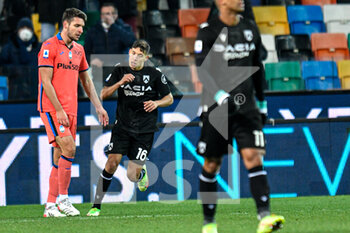 2022-01-09 - Udinese’s Nahuel Molina celebrates after scoring a goal  1-3 - UDINESE CALCIO VS ATALANTA BC - ITALIAN SERIE A - SOCCER