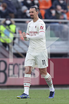 2022-01-09 - Zlatan Ibrahimovic (AC Milan) celebrates after scoring his side's first goal of the match - VENEZIA FC VS AC MILAN - ITALIAN SERIE A - SOCCER