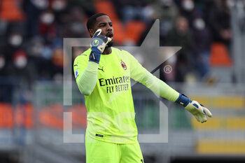 2022-01-09 - Mike Maignan (AC Milan) gestures - VENEZIA FC VS AC MILAN - ITALIAN SERIE A - SOCCER