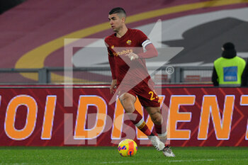 2022-01-16 - Gianluca Mancini (AS Roma) during the  Italian Football Championship League A 2021/2022 match between AS Roma vs Cagliari at the Olimpic Stadium in Rome  on 16 January 2021. - AS ROMA VS CAGLIARI CALCIO - ITALIAN SERIE A - SOCCER