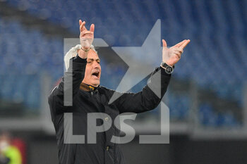 2022-01-16 - Jose’ Mourinho coach (AS Roma)  during the  Italian Football Championship League A 2021/2022 match between AS Roma vs Cagliari at the Olimpic Stadium in Rome  on 16 January 2021. - AS ROMA VS CAGLIARI CALCIO - ITALIAN SERIE A - SOCCER