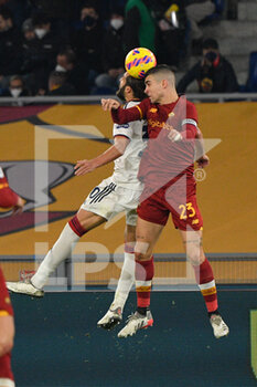 2022-01-16 - Gianluca Mancini (AS Roma)  during the  Italian Football Championship League A 2021/2022 match between AS Roma vs Cagliari at the Olimpic Stadium in Rome  on 16 January 2021. - AS ROMA VS CAGLIARI CALCIO - ITALIAN SERIE A - SOCCER