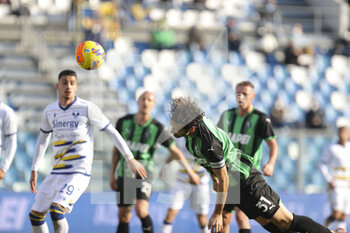 2022-01-16 - Gian Marco Ferrari (Sassuolo) in action - US SASSUOLO VS HELLAS VERONA FC - ITALIAN SERIE A - SOCCER