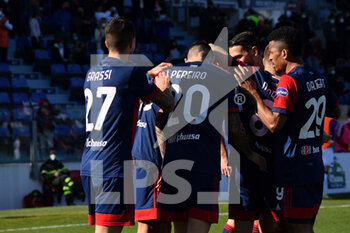 2022-01-23 - Galvao Joao Pedro of Cagliari Calcio, Esultanza, Celebration after scoring goal - CAGLIARI CALCIO VS ACF FIORENTINA - ITALIAN SERIE A - SOCCER